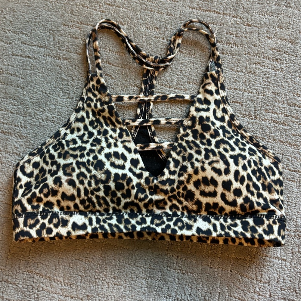 Zyia leopard grid bra